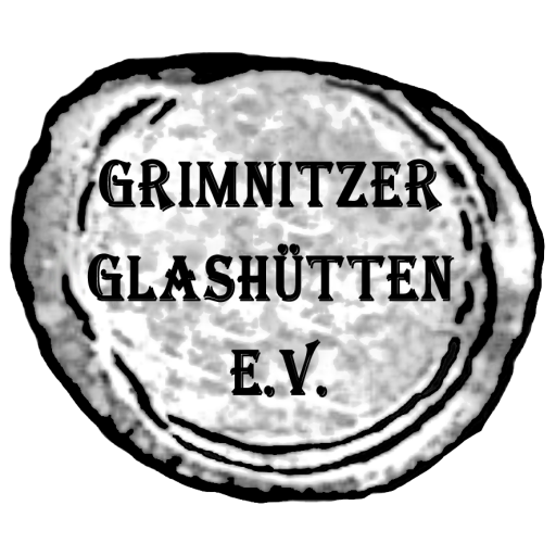 Glasmarke mit Text